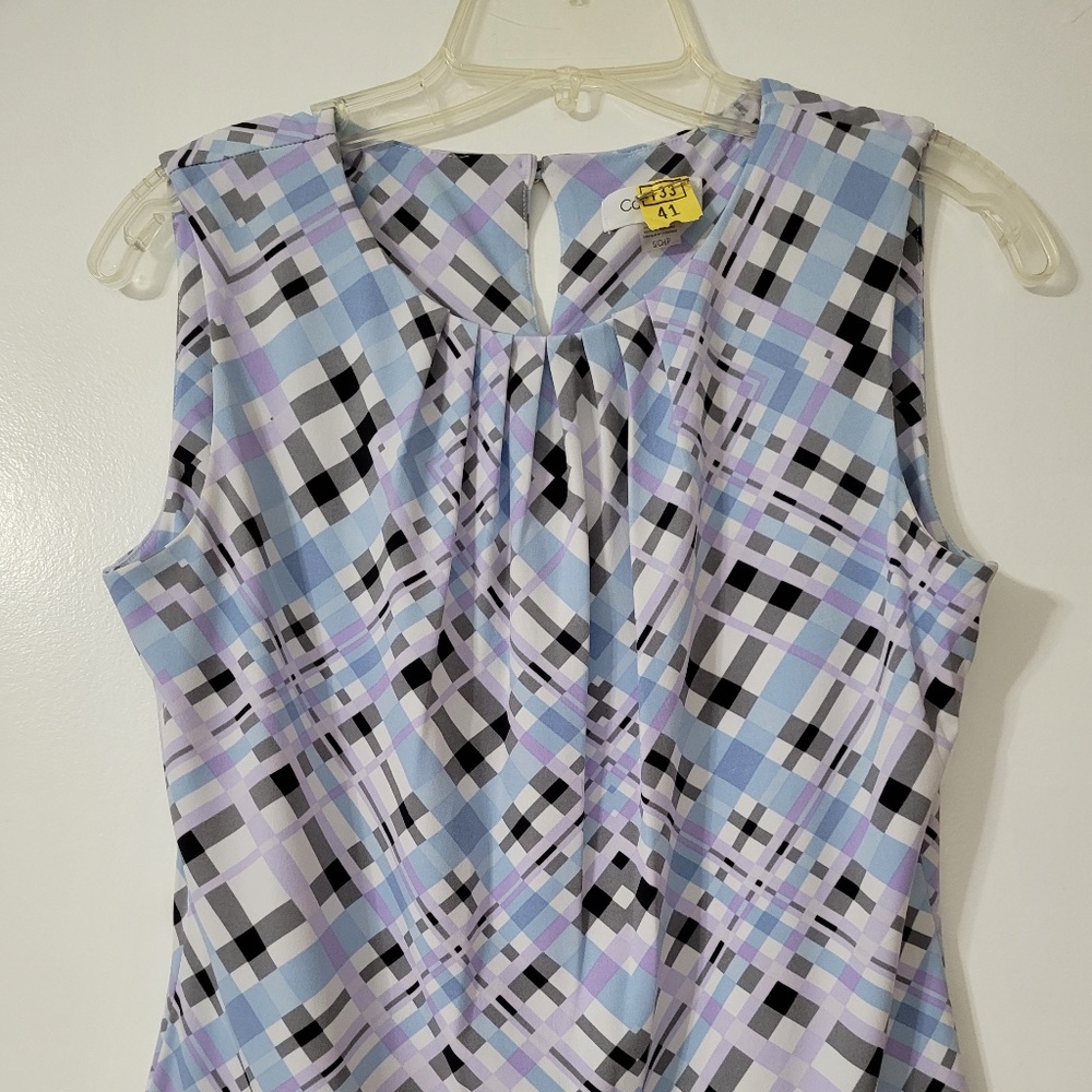 Calvin Klein Women's Sleeveless Print Blouse Size Small